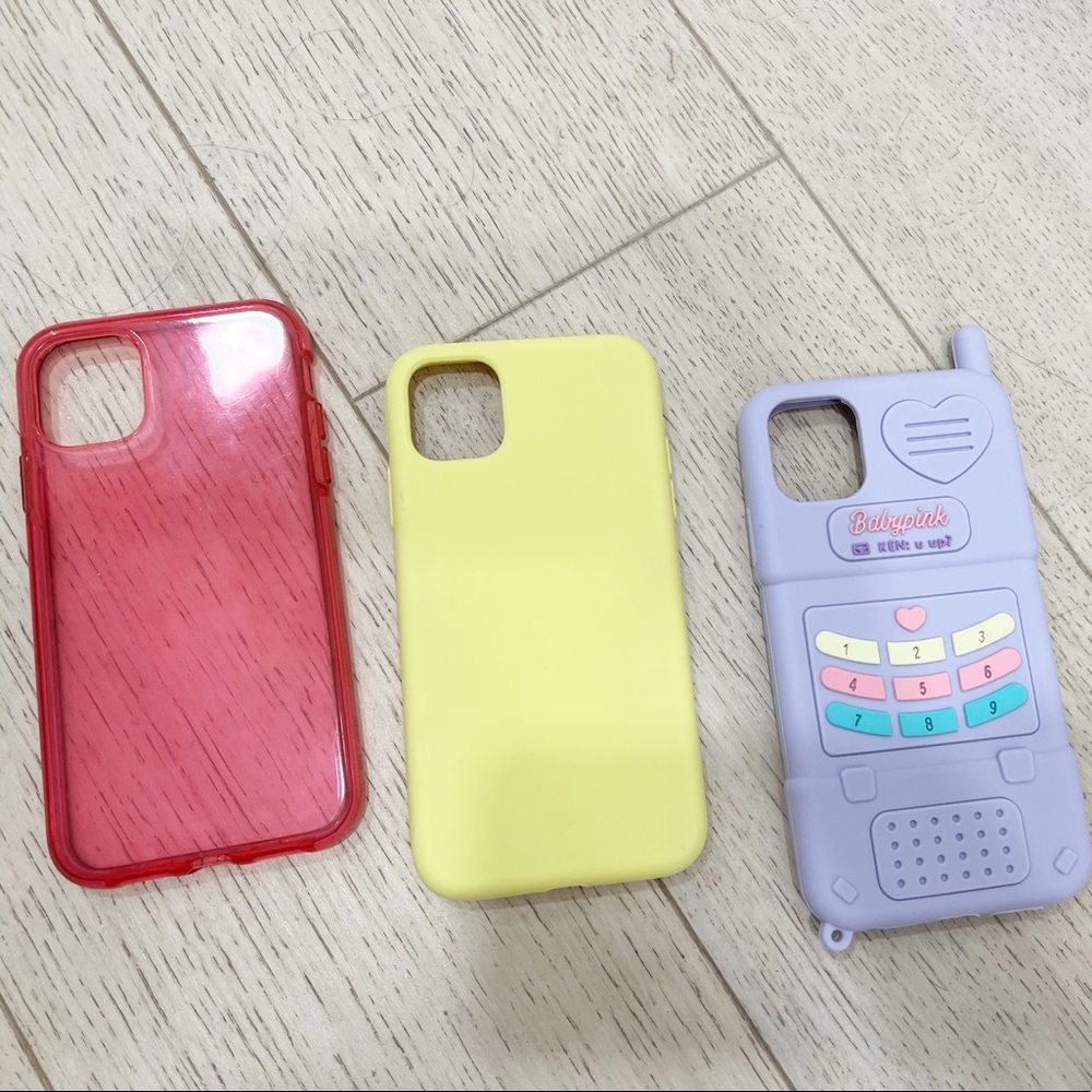 Three shein iPhone 11 phone cases